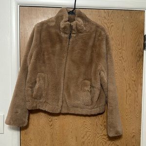 Women’s Lucky Brand Faux Fur Teddy Jacket